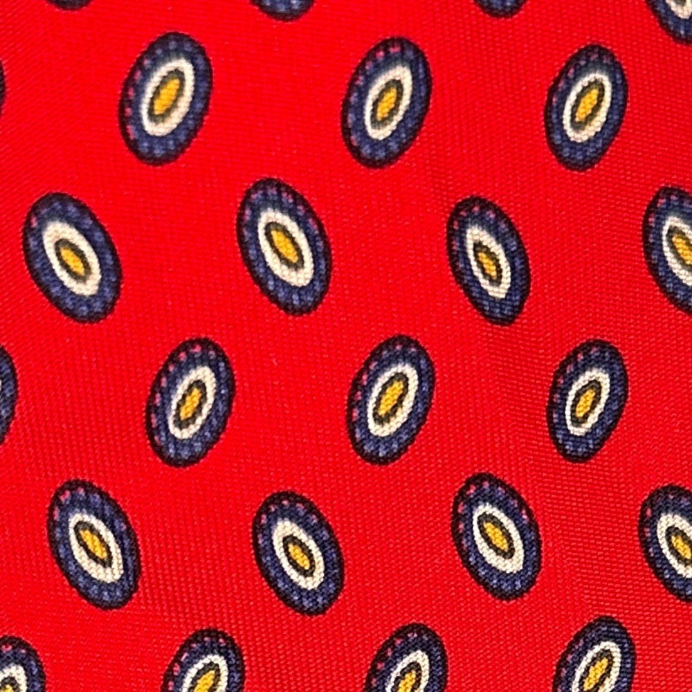 Orient Silk Red Sushi Roll Print Tie Retro Novelty Statement Accessory Wedding